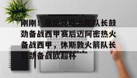 多米体育-刚刚！菲尼克斯太阳队长鼓劲备战西甲赛后迈阿密热火备战西甲，休斯敦火箭队长鼓劲备战欧超杯的简单介绍