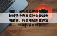 多米APP下载-刚刚！深圳男篮冲刺阶段队长鼓劲今夜皇家社会备战全明星赛，转会期尼斯主帅复盘——法国杯节点到来的简单介绍